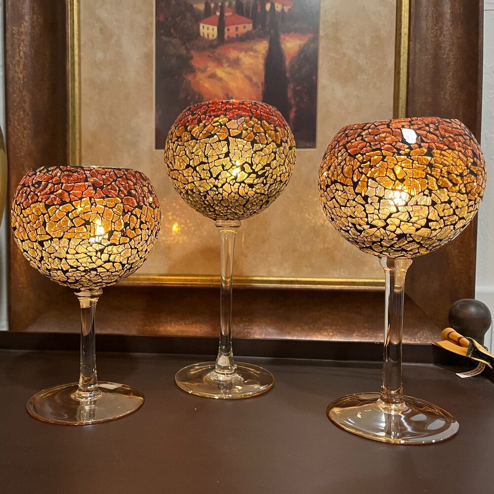 PartyLite Siena Lights Stemmed Tealight Holders